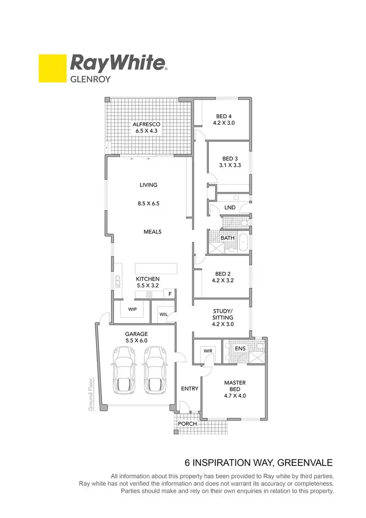 Floorplan of Homely house listing, 6 Inspiration Way, Greenvale VIC 3059
