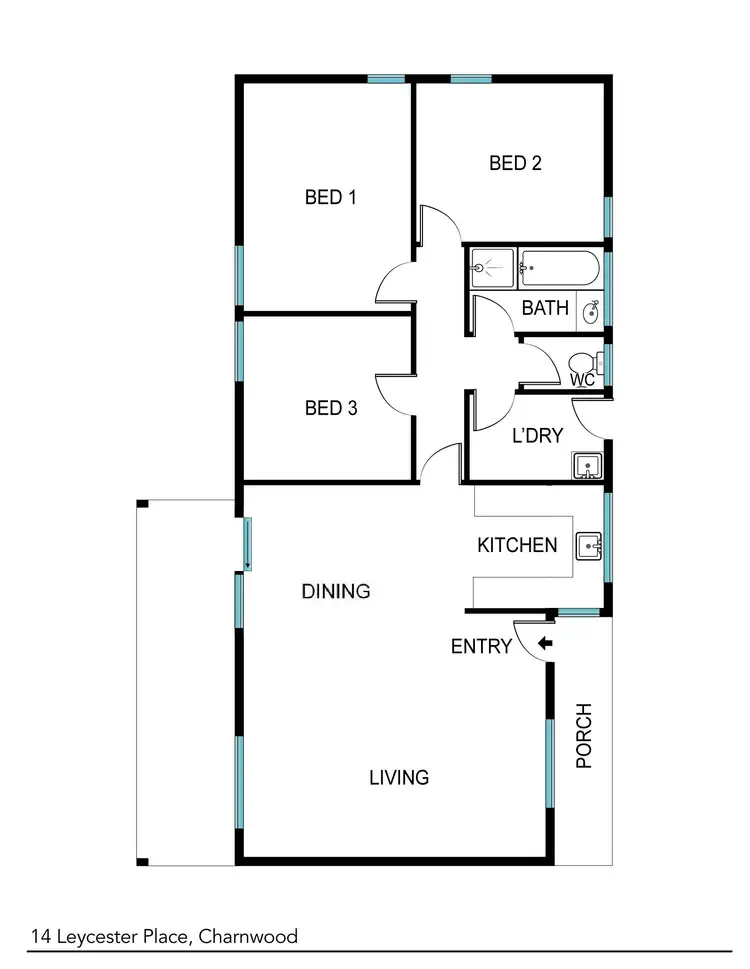 Floorplan of Homely house listing, 14 Leycester Place, Charnwood ACT 2615
