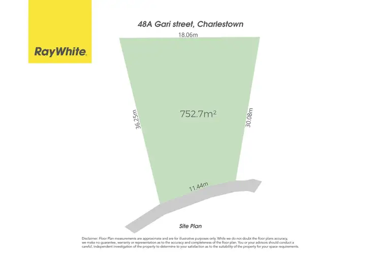 Floorplan of Homely land listing, 48A Gari Street, Charlestown NSW 2290