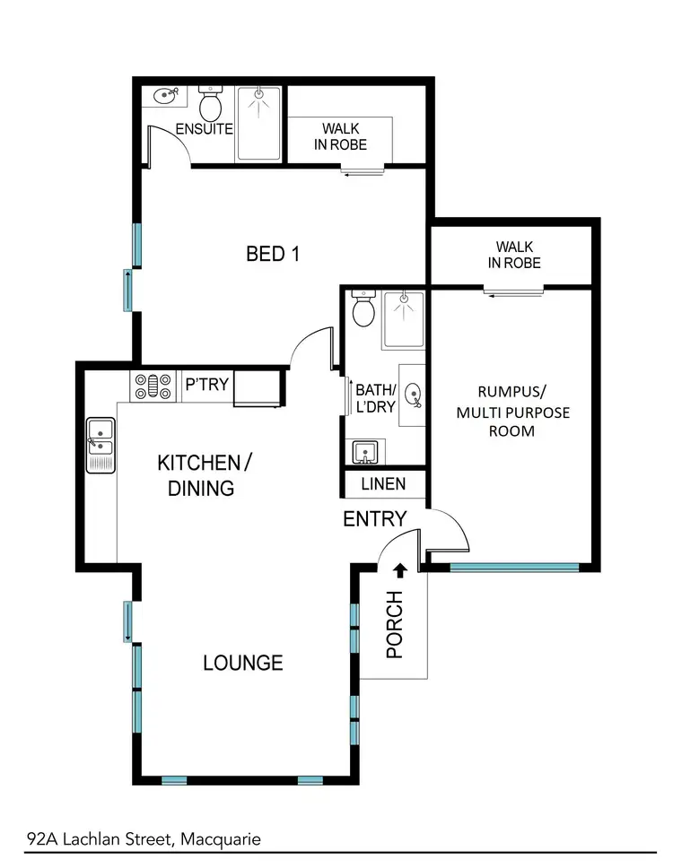 Floorplan of Homely house listing, 92A Lachlan Street, Macquarie ACT 2614