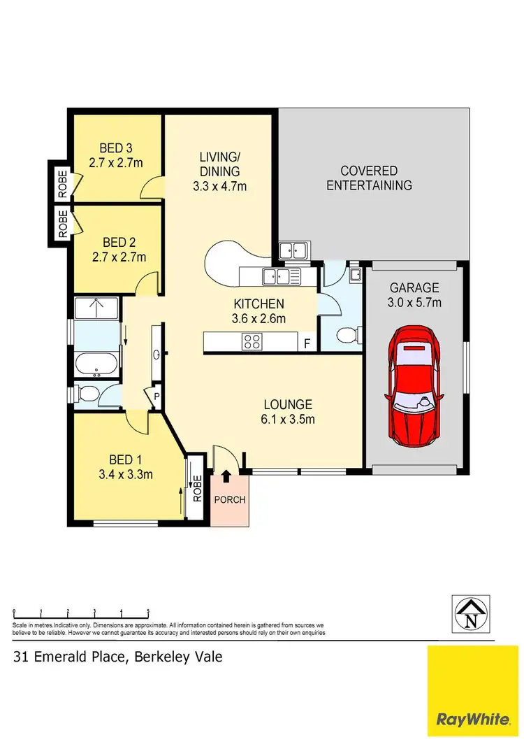 Floorplan of Homely house listing, 31 Emerald Place, Berkeley Vale NSW 2261