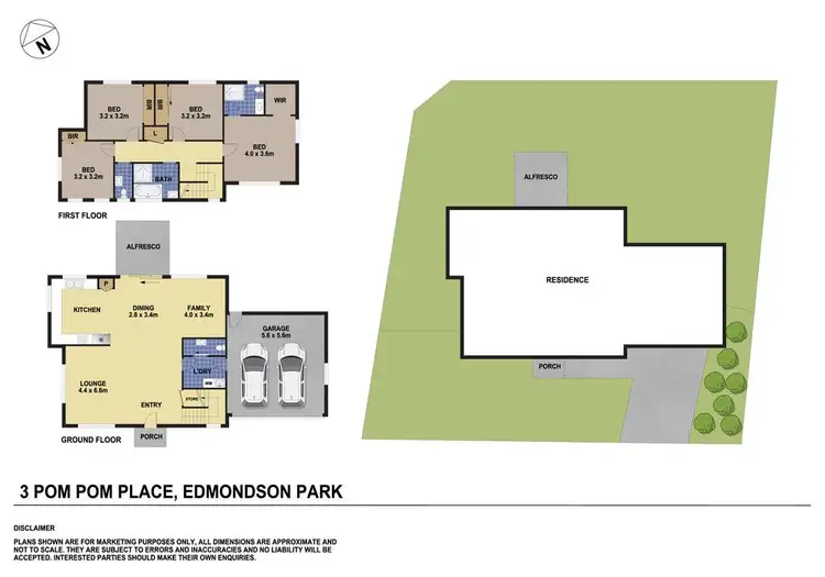 Floorplan of Homely house listing, 3 Pom Pom Place, Edmondson Park NSW 2174