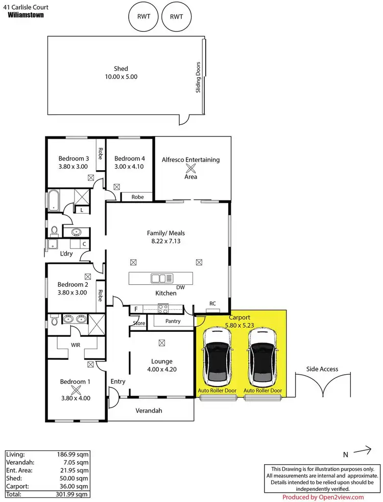 Floorplan of Homely house listing, 41 Carlisle Street, Williamstown SA 5351