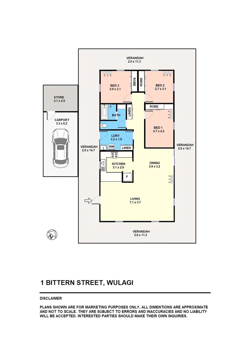 Floorplan of Homely house listing, 1 Bittern Street, Wulagi NT 812