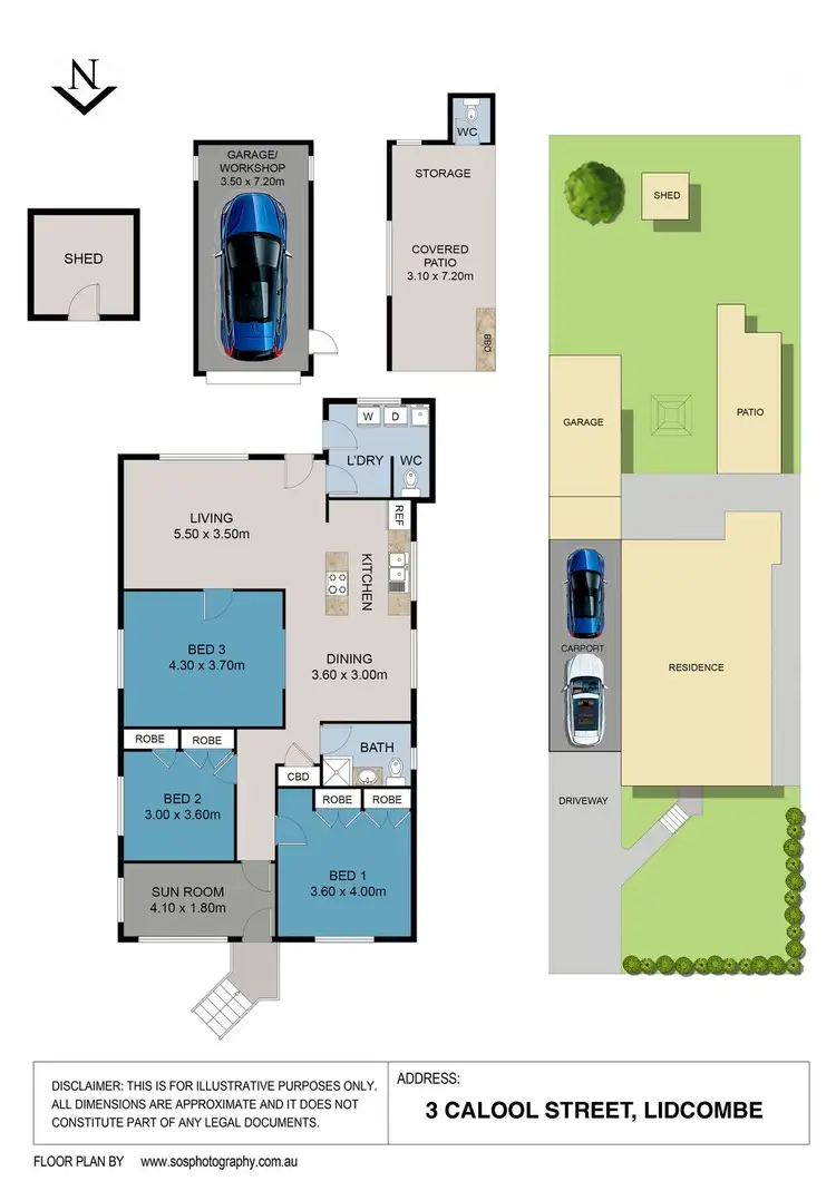 Floorplan of Homely house listing, 3 Calool Street, Lidcombe NSW 2141