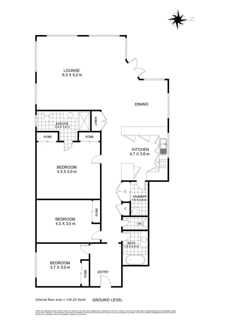 Floorplan of Homely apartment listing, Apartment 1/80-82 Margaret Street, East Toowoomba QLD 4350