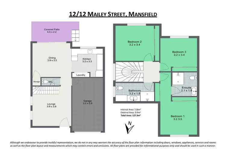 Floorplan of Homely townhouse listing, 12/12 Mailey Street, Mansfield QLD 4122
