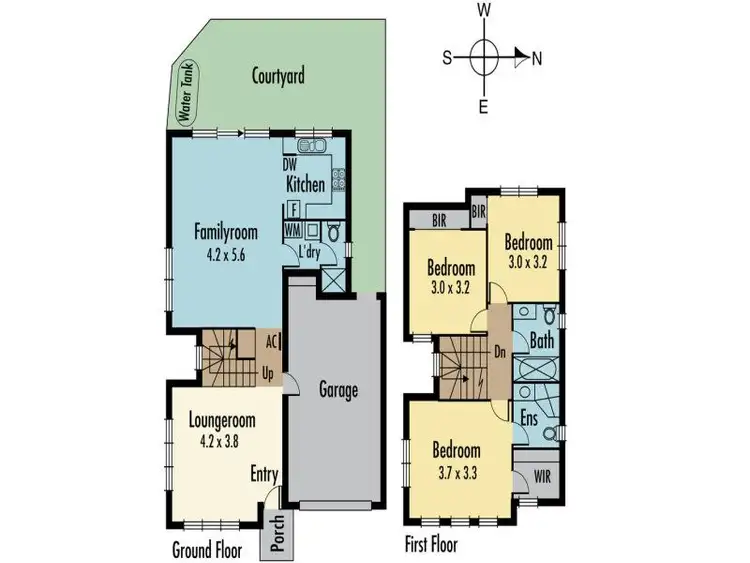 Floorplan of Homely townhouse listing, 1/35 Wordsworth Avenue, Clayton South VIC 3169
