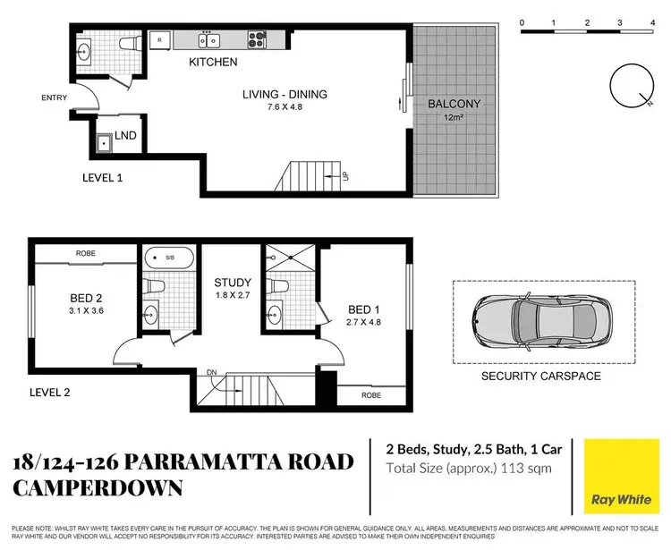 Floorplan of Homely apartment listing, 18/124-126 Parramatta Road, Camperdown NSW 2050