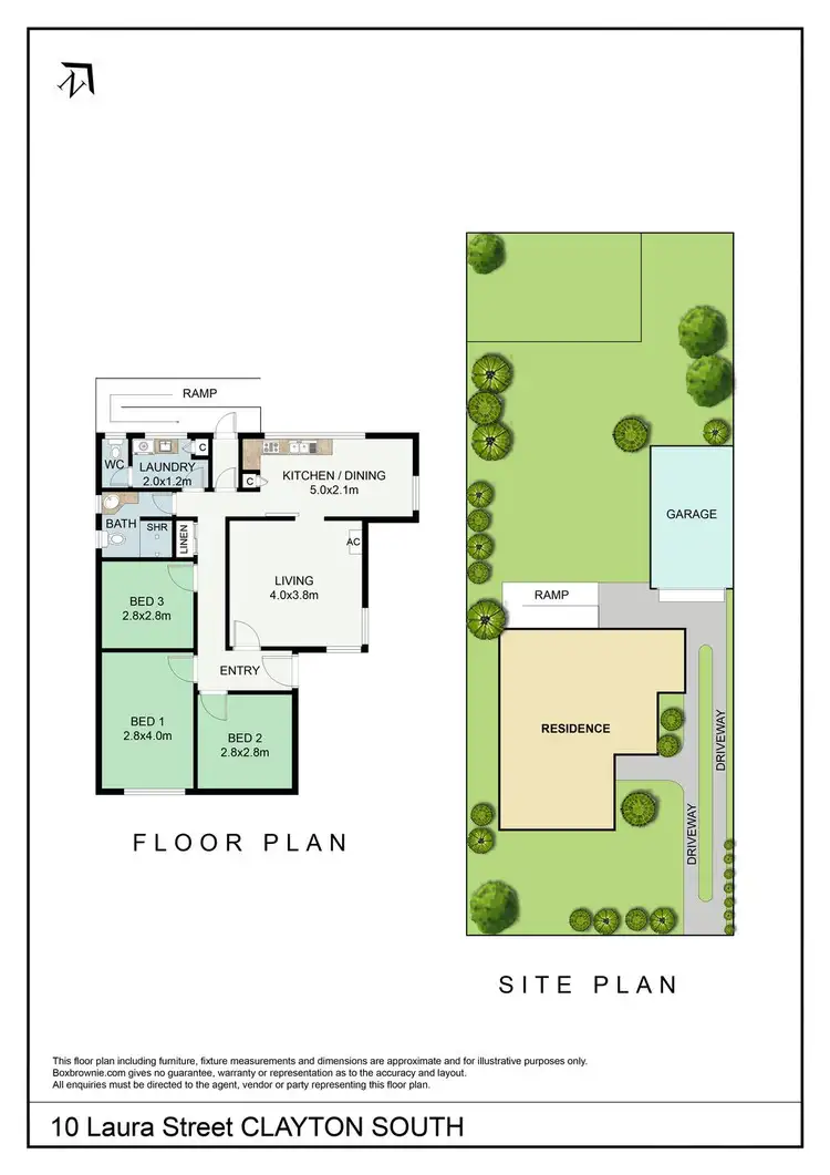 Floorplan of Homely house listing, 10 Laura Street, Clayton South VIC 3169