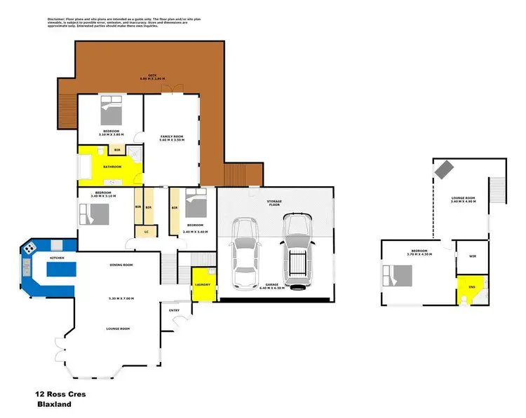 Floorplan of Homely house listing, 12 Ross Crescent, Blaxland NSW 2774