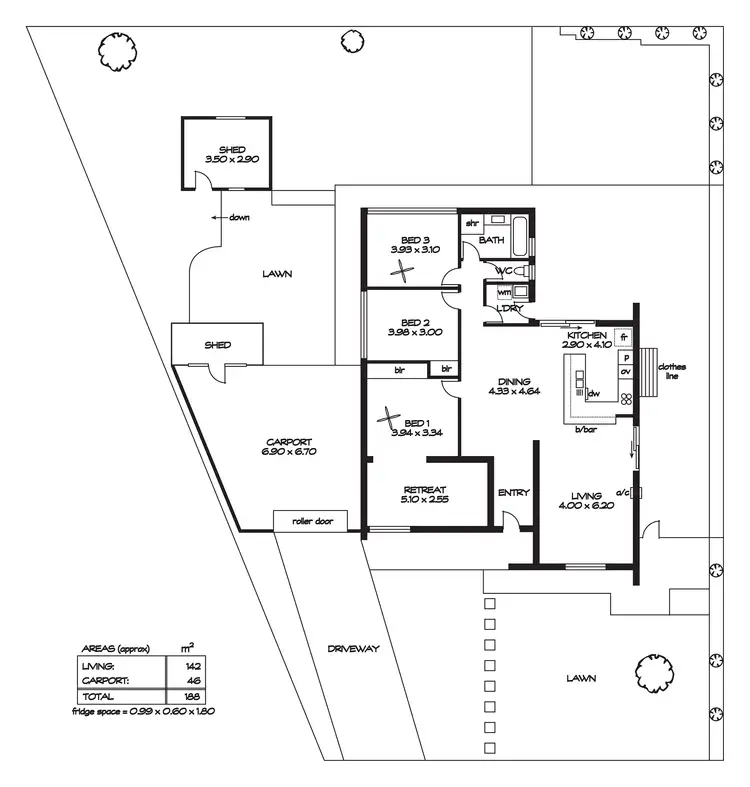 Floorplan of Homely house listing, 6 Parslow Road, Para Hills SA 5096