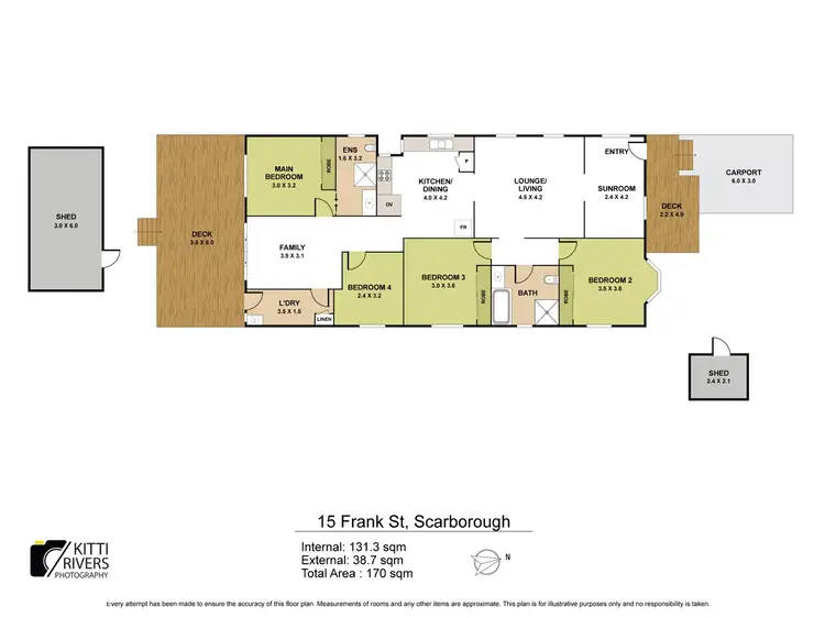 Floorplan of Homely house listing, 15 Frank Street, Scarborough QLD 4020