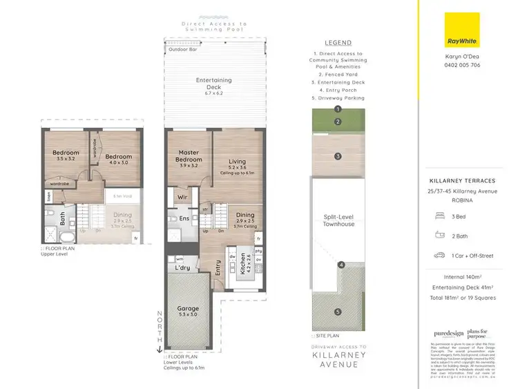 Floorplan of Homely townhouse listing, 25/37-45 Killarney Avenue, Robina QLD 4226
