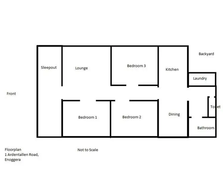 Floorplan of Homely house listing, 1 Ardentallen Road, Enoggera QLD 4051