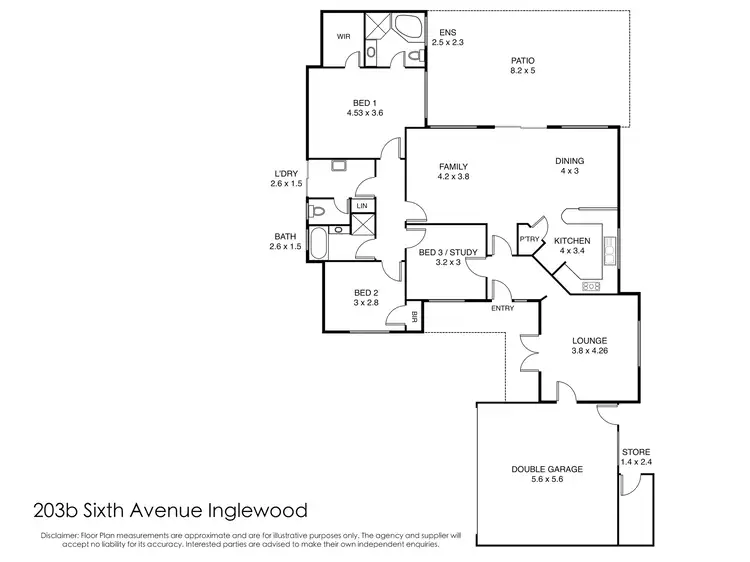 Floorplan of Homely house listing, 203B Sixth Avenue, Inglewood WA 6052