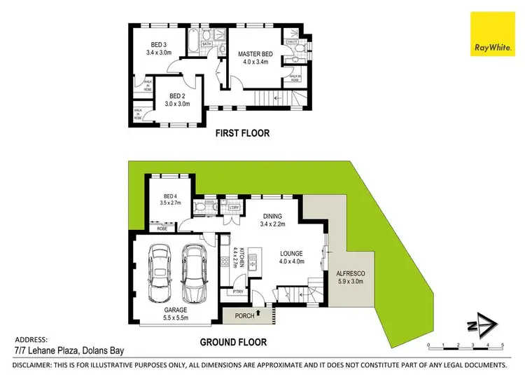 Floorplan of Homely townhouse listing, 7/7 Lehane Plaza, Dolans Bay NSW 2229