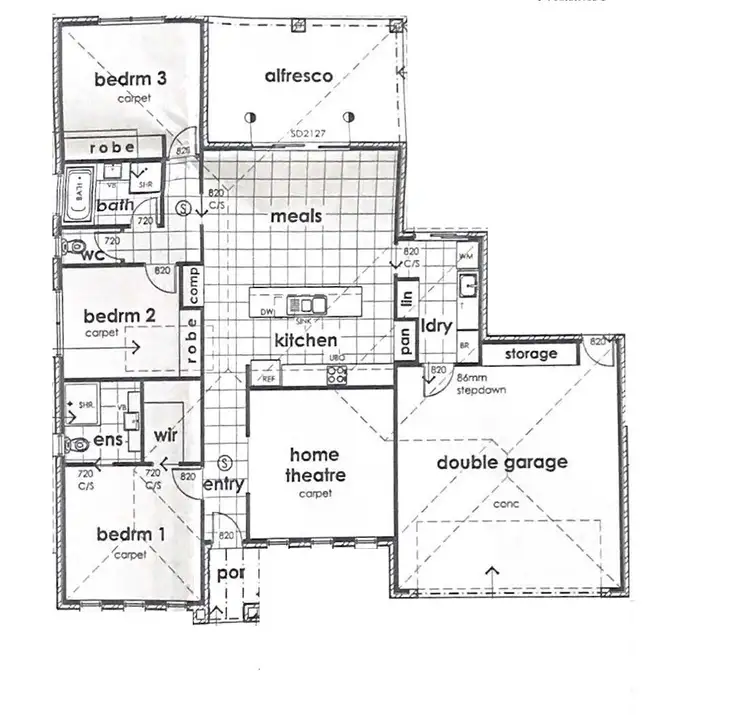 Floorplan of Homely house listing, 16 Palm Springs Drive, Mildura VIC 3500