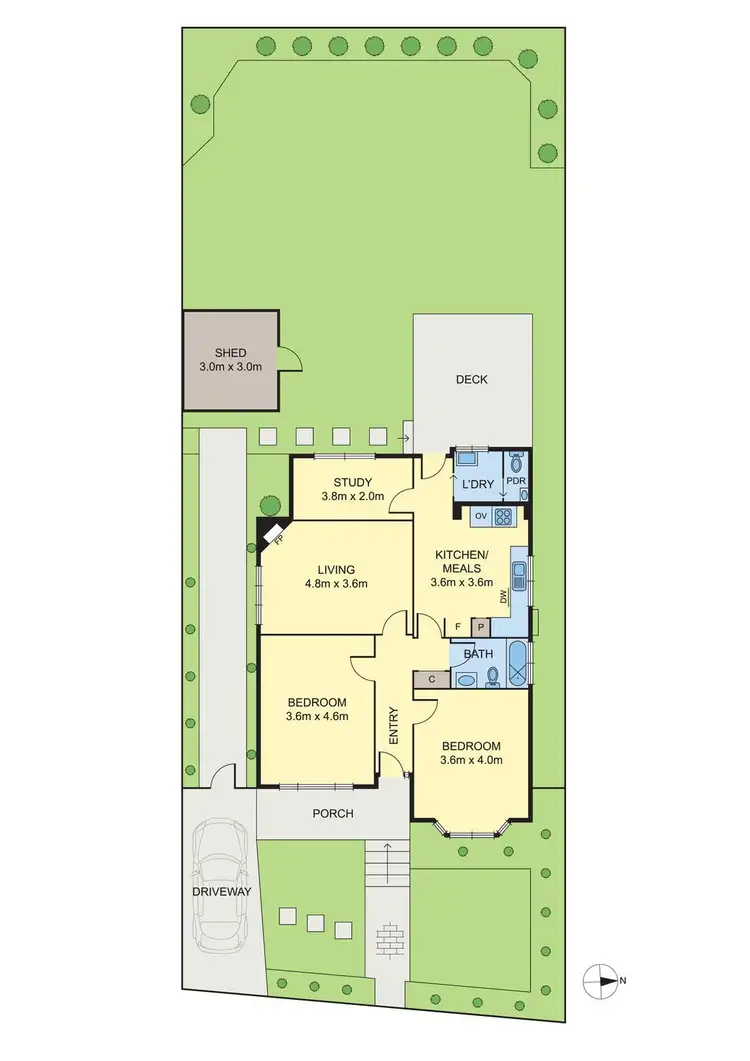 Floorplan of Homely house listing, 5 Chandos Street, Coburg VIC 3058