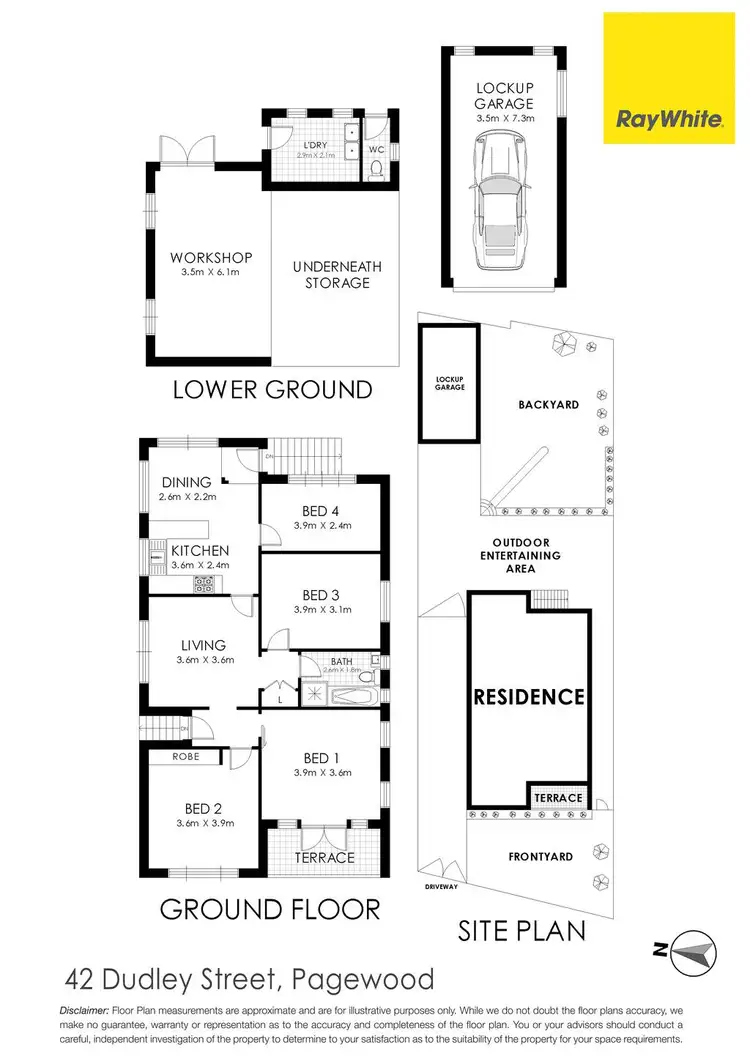 Floorplan of Homely house listing, 42 Dudley Street, Pagewood NSW 2035