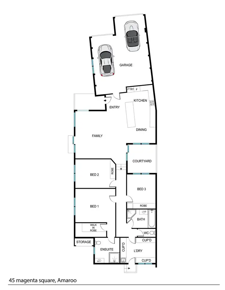 Floorplan of Homely house listing, 45 Magenta Square, Amaroo ACT 2914