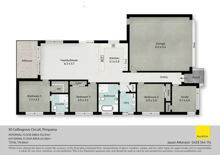 Floorplan of Homely house listing, 30 Collingrove Circuit, Pimpama QLD 4209