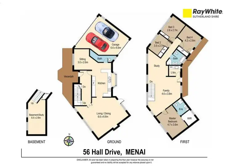 Floorplan of Homely house listing, 56 Hall Drive, Menai NSW 2234