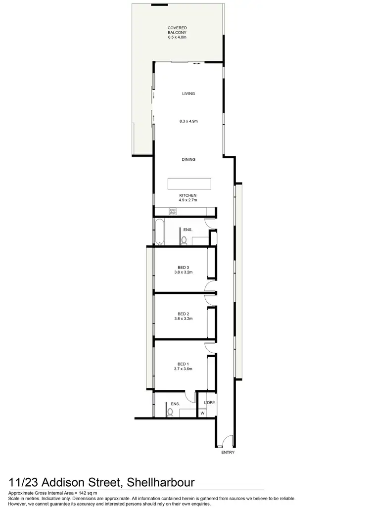 Floorplan of Homely apartment listing, 11/23 Addison Street, Shellharbour NSW 2529
