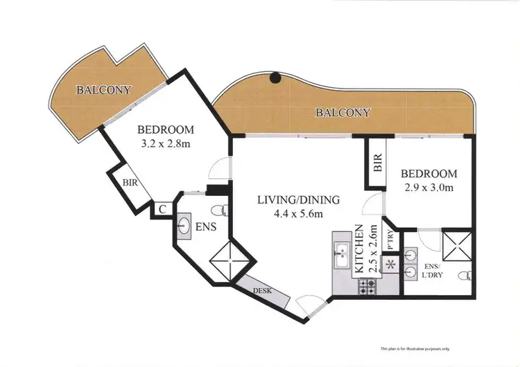 Floorplan of Homely unit listing, 19/484-488 Marine Parade, Biggera Waters QLD 4216