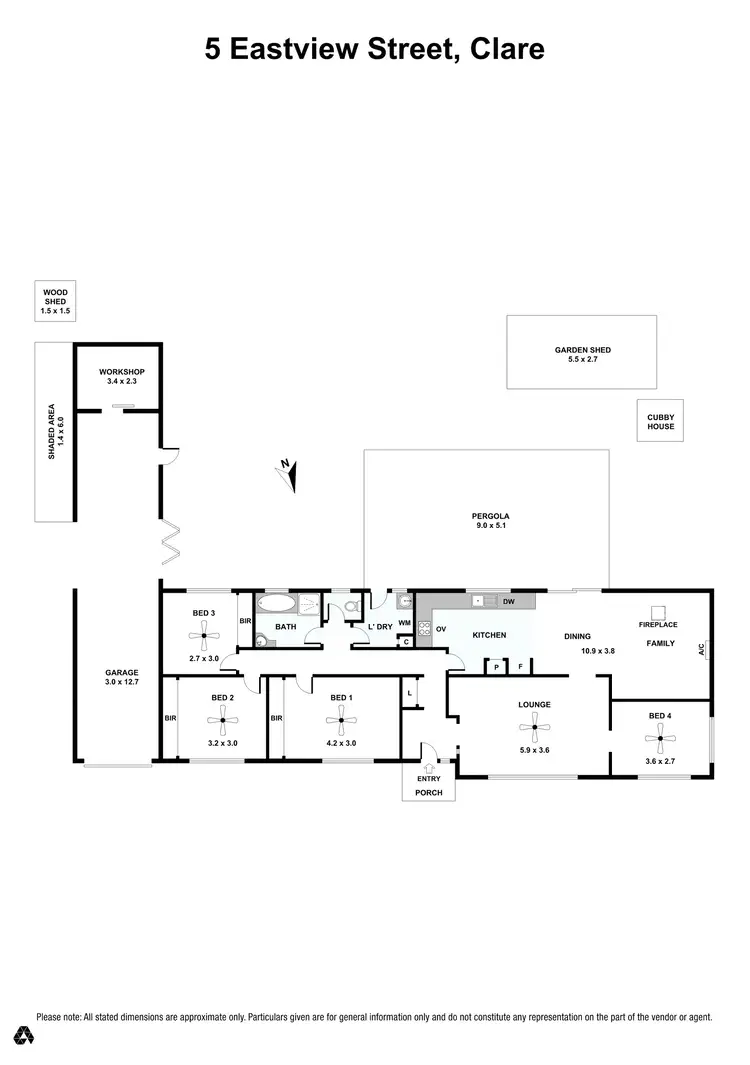 Floorplan of Homely house listing, 5 East View Street, Clare SA 5453