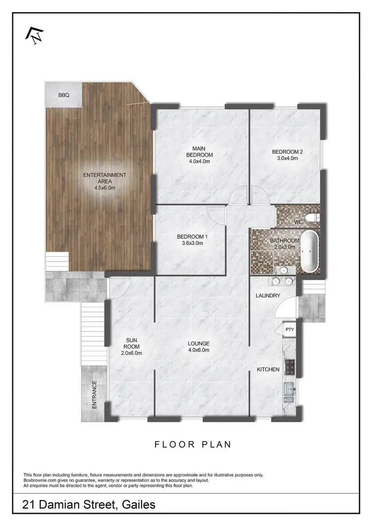 Floorplan of Homely house listing, 21 Damian Street, Gailes QLD 4300
