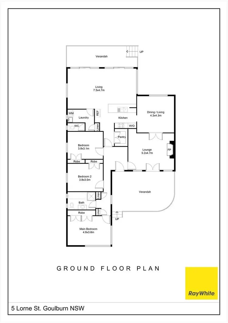Floorplan of Homely house listing, 5 Lorne Street, Goulburn NSW 2580