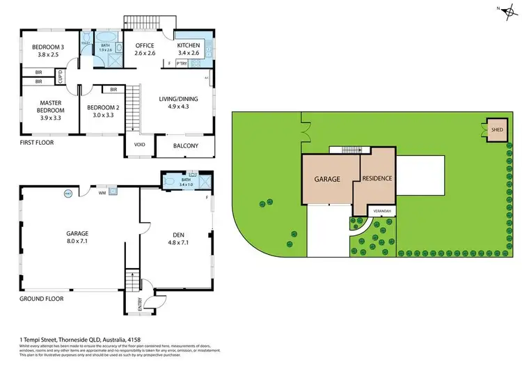 Floorplan of Homely house listing, 1 Tempi Street, Thorneside QLD 4158