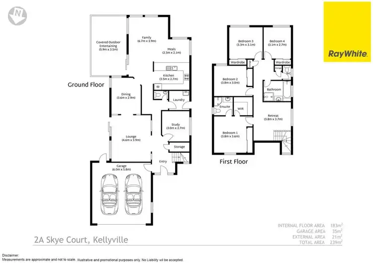 Floorplan of Homely house listing, 2A Skye Court, Kellyville NSW 2155