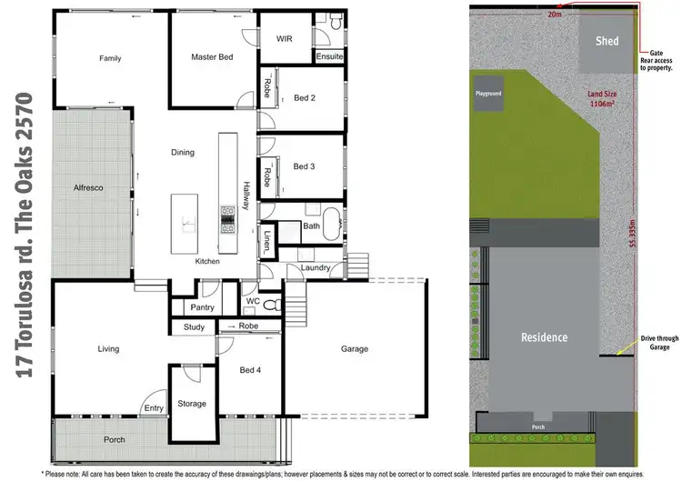 Floorplan of Homely house listing, 17 Torulosa Road, The Oaks NSW 2570