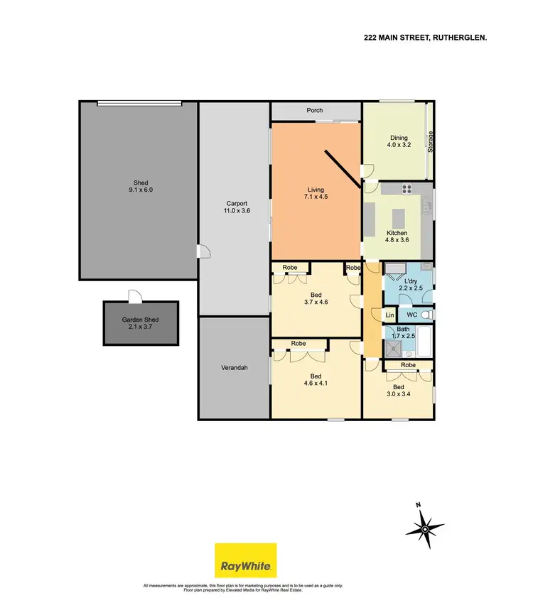 Floorplan of Homely house listing, 222 Main Street, Rutherglen VIC 3685