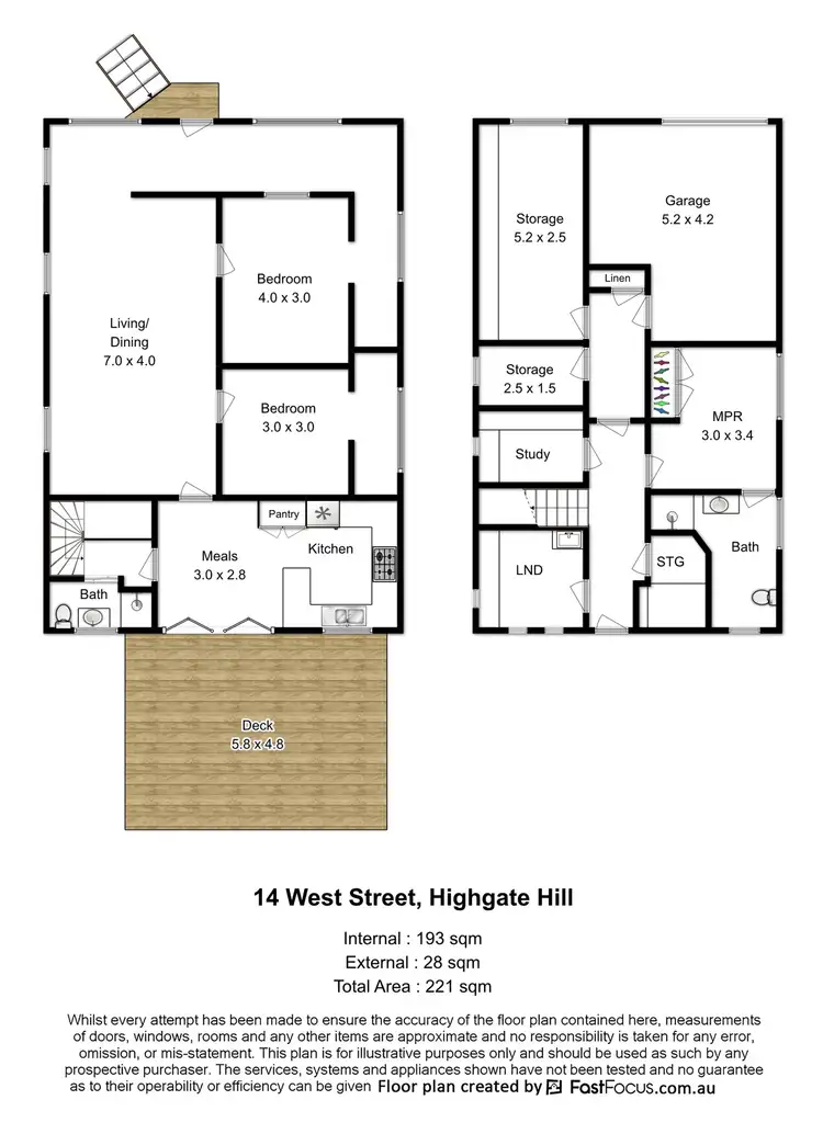 Floorplan of Homely house listing, 14 West Street, Highgate Hill QLD 4101