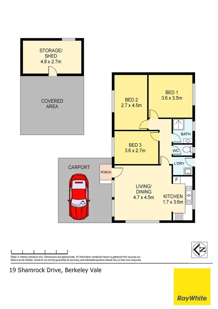 Floorplan of Homely house listing, 19 Shamrock Drive, Berkeley Vale NSW 2261