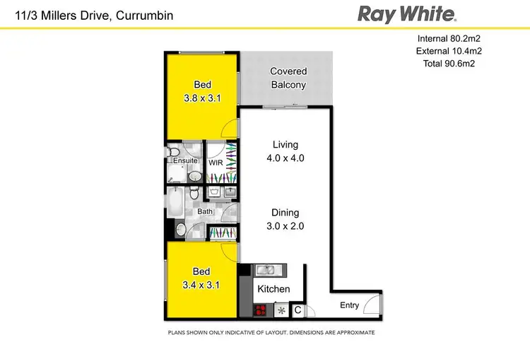 Floorplan of Homely apartment listing, 11/3 Millers Drive, Tugun QLD 4224