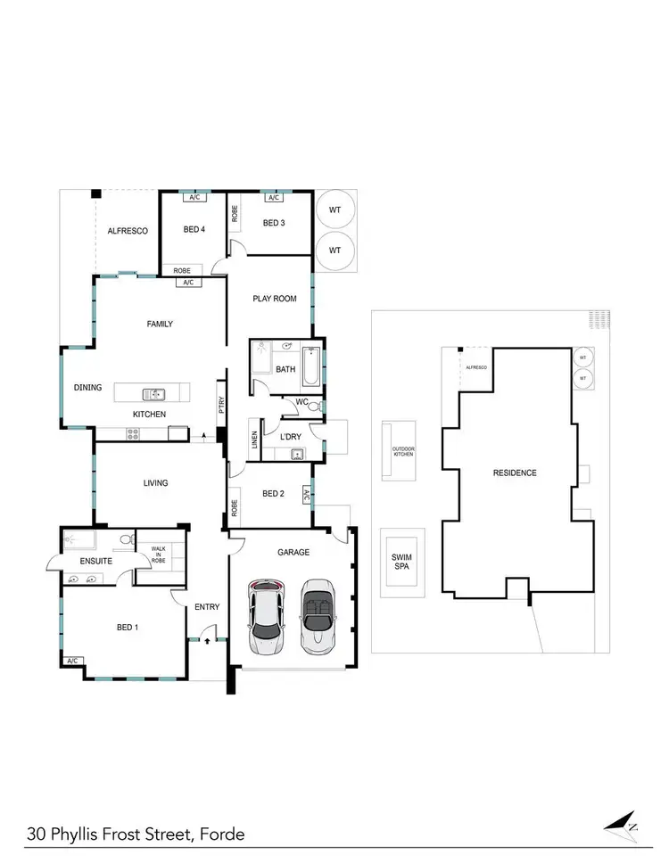Floorplan of Homely house listing, 30 Phyllis Frost Street, Forde ACT 2914
