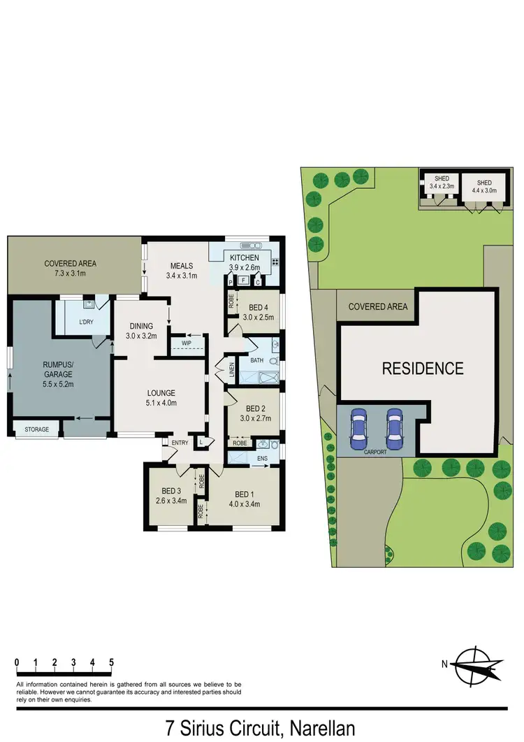Floorplan of Homely house listing, 7 Sirius Circuit, Narellan NSW 2567