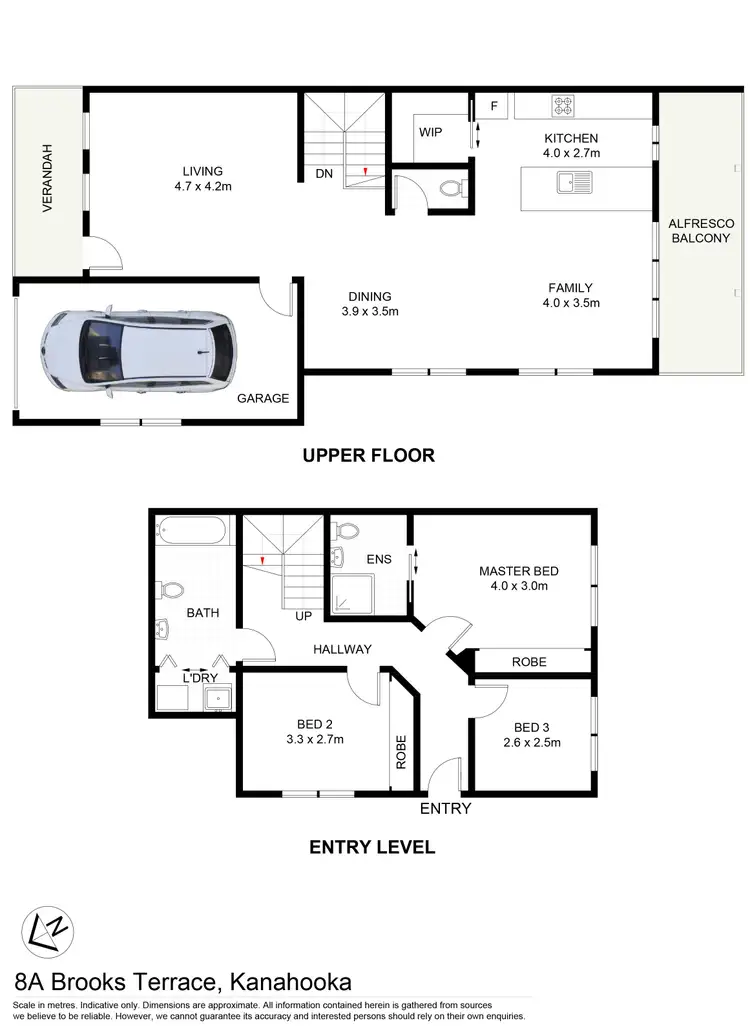 Floorplan of Homely house listing, 8A Brooks Terrace, Kanahooka NSW 2530