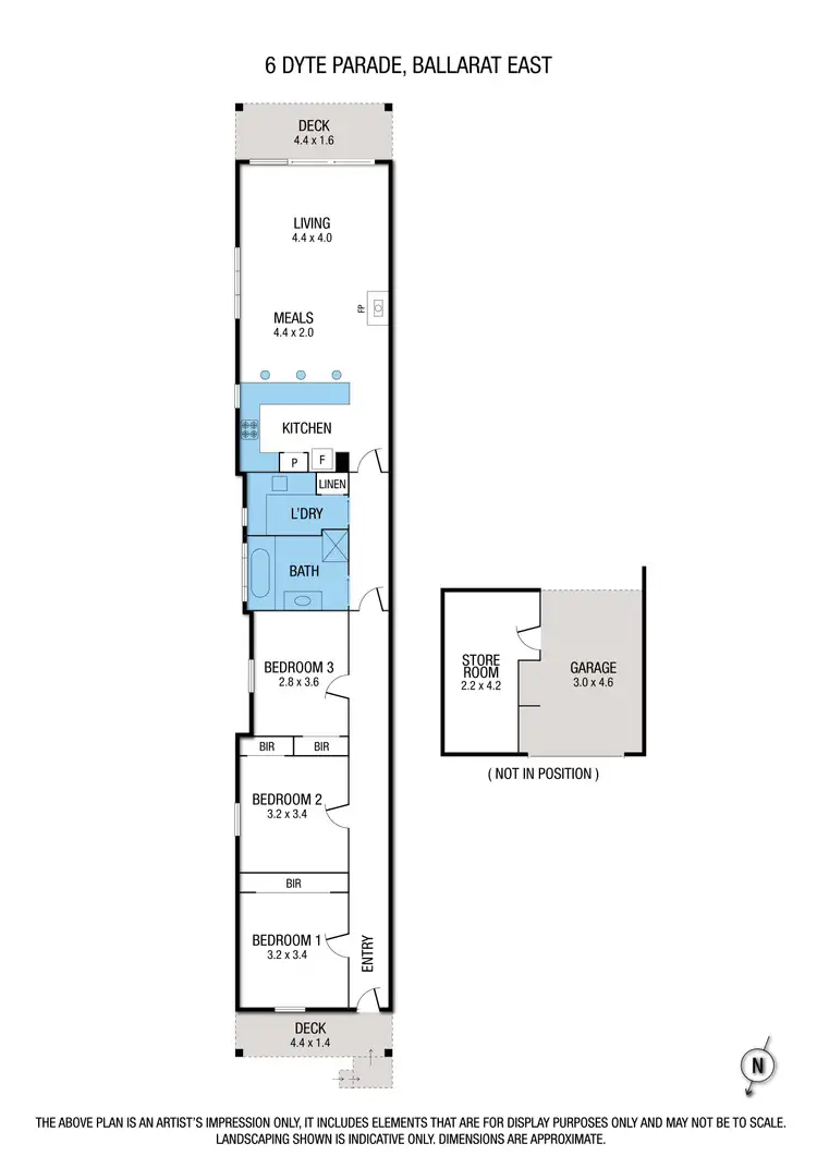 Floorplan of Homely house listing, 6 Dyte Parade, Ballarat East VIC 3350