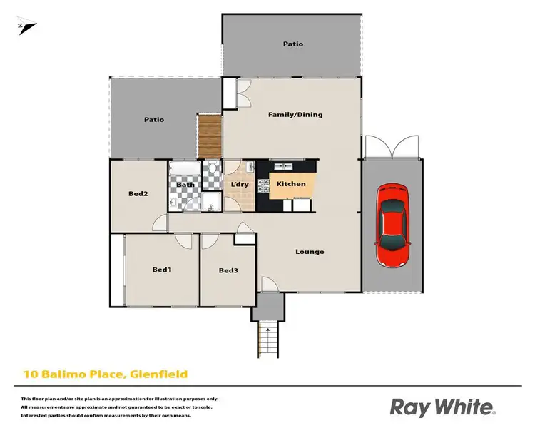 Floorplan of Homely house listing, 10 Balimo Place, Glenfield NSW 2167