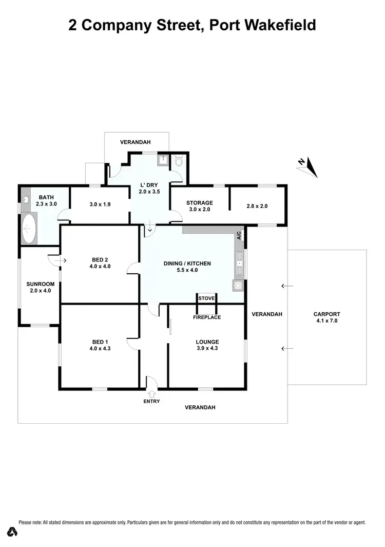 Floorplan of Homely house listing, 2 Company Street, Port Wakefield SA 5550
