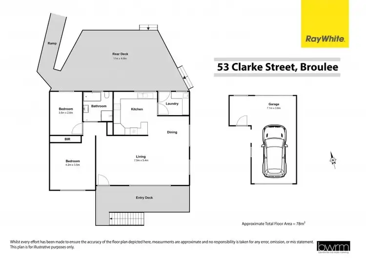 Floorplan of Homely house listing, 53 Clarke Street, Broulee NSW 2537
