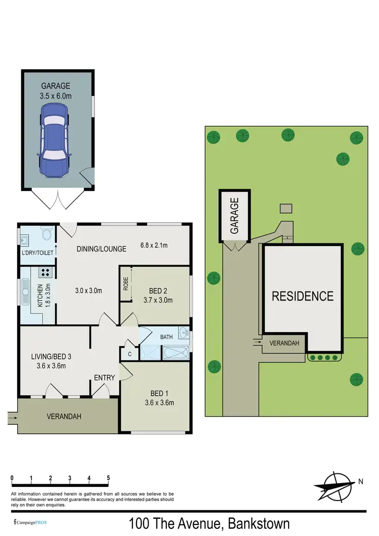 Floorplan of Homely house listing, 100 The Avenue, Bankstown NSW 2200