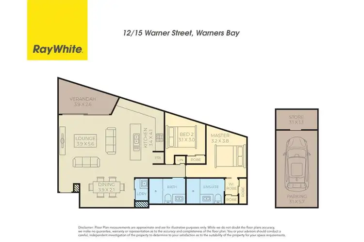 Floorplan of Homely apartment listing, 12/15 Warner Street, Warners Bay NSW 2282