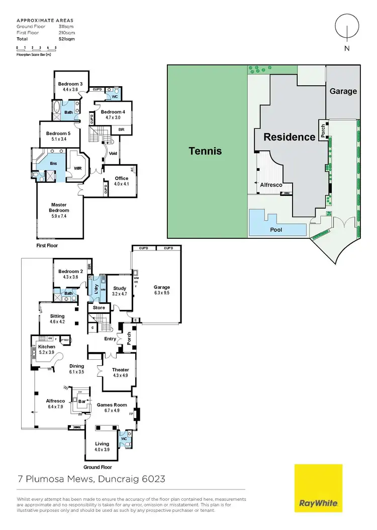 Floorplan of Homely house listing, 7 Plumosa Mews, Duncraig WA 6023