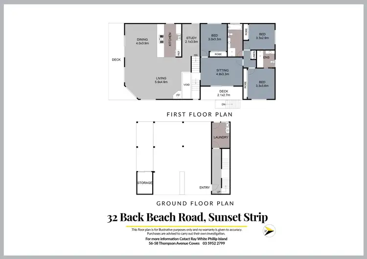 Floorplan of Homely house listing, 32 Back Beach Road, Sunset Strip VIC 3922